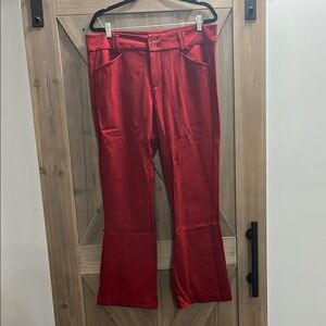 Red Flared Pants